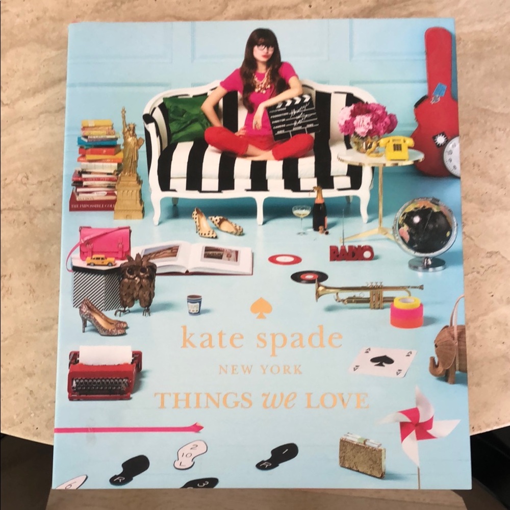 kate spade Red and Pink Coffee Table Book Accents